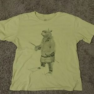 Quicksilver yellow t-shirt women's large funny